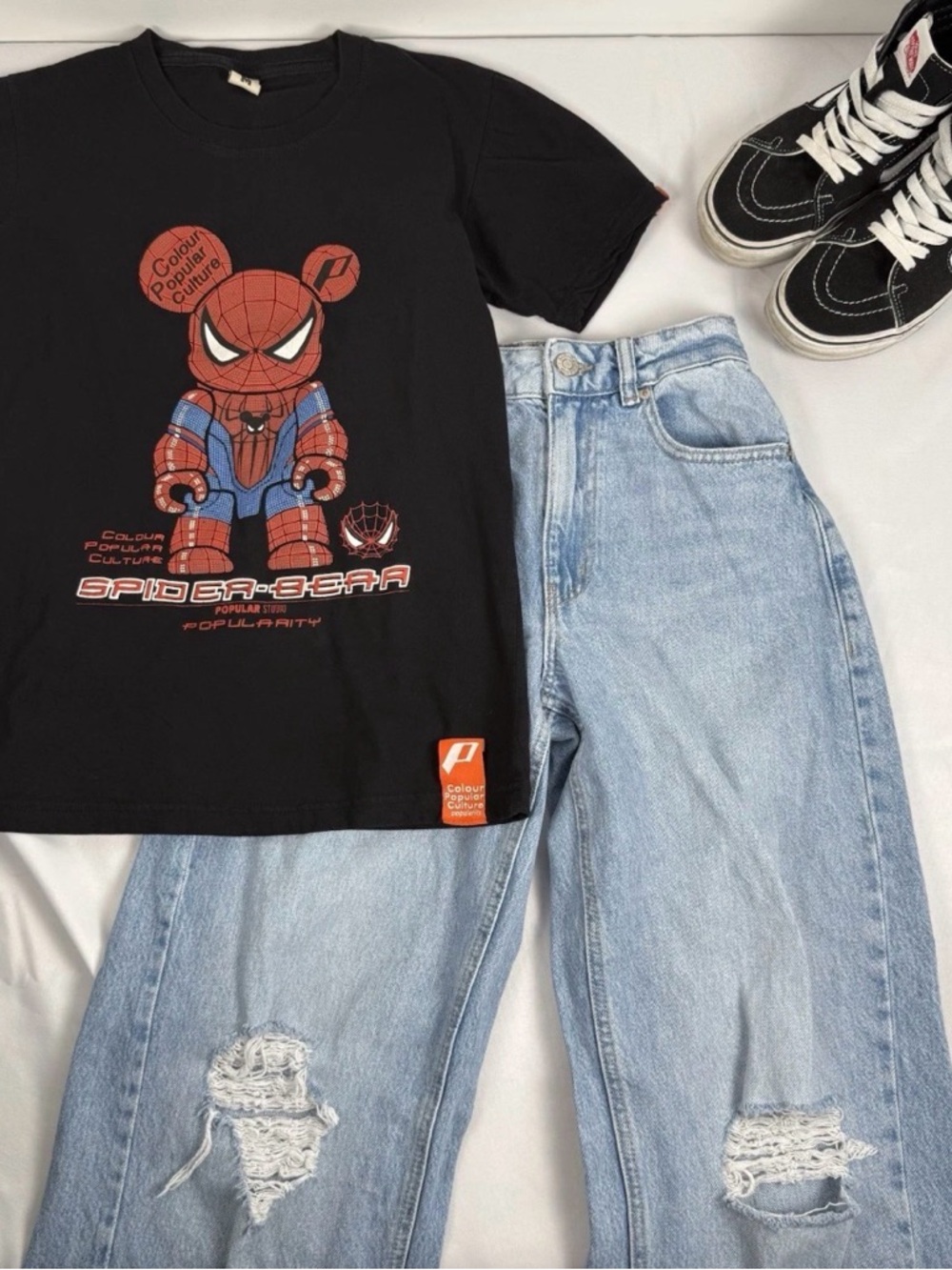 Marvel Spider Man Graphic Tee Black Mens Medium Streetwear Comic Shirt